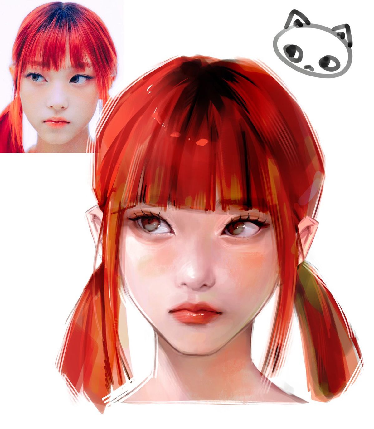 picture of girl with red hair